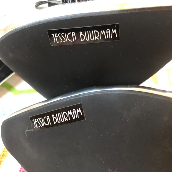 JESSICA BUURMAN Patent Leather Piump Tassel Square Toe - Picture 8 of 11